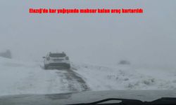 Elazığ’da yoğun kar ulaşımı aksattı, ekipler seferber oldu