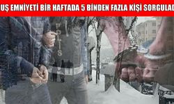 Muş'ta bir haftada 5 bin 646 kişi sorgulandı, aranan firariler yakalandı