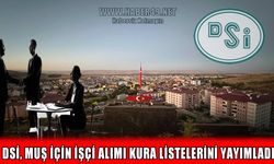 Muş'ta DSİ işçi alım sonuçları açıklandı: Kura listeleri yayımlandı