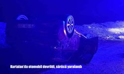 Siirt’te otomobil devrildi: 1 yaralı