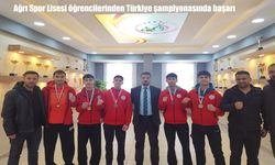 Ağrı Spor Lisesi öğrencilerinden Türkiye şampiyonasında başarı