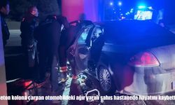 Eskişehir’de otomobil beton kolona çarptı: 1 ölü, 1 yaralı