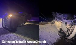 Sarıkamış’ta otomobil devrildi: 2 yaralı
