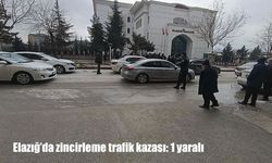 Elazığ’da zincirleme trafik kazası: 1 yaralı