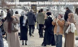Tatvan'da bahar havası: Van Gölü Sahili'nde yoğunluk