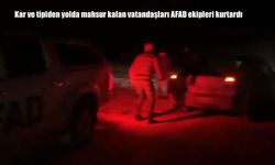 Çıldır’da tipi alarmı: Yolda mahsur kalanlara AFAD müdahalesi