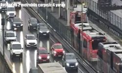 Avcılar’da 2 metrobüs çarpıştı: 4 yaralı