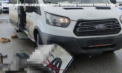 Öğrenci servisi ile motokurye çarpıştı: 1 ölü