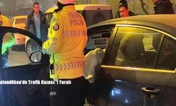 Palandöken’de Trafik Kazası: 1 Yaralı