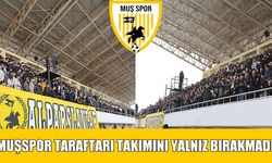 Muşspor tribünleri kapalı gişe: Taraftar desteği alkış topladı