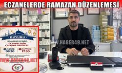 Muş’ta Ramazan ayında eczanelerin çalışma saatleri belli oldu