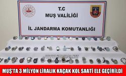 Muş’ta 3 milyon değerinde 50 adet kaçak kol saati ele geçirildi