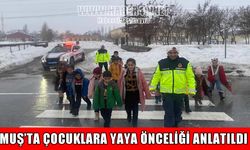 Muş’ta jandarmadan öğrencilere trafik eğitimi