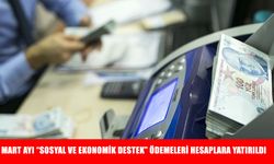 Mart ayı "Sosyal ve Ekonomik Destek" ödemeleri hesaplara yatırıldı