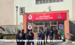 Hakkari'de 25 yıl hapis cezası bulanan 5 şahıs yakalandı