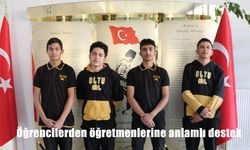 Öğrencilerden öğretmenlerine anlamlı destek