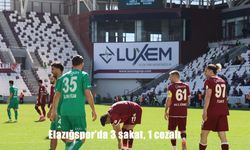 Elazığspor’da 3 sakat, 1 cezalı