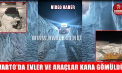 Varto’da evler, araçlar, yollar kara gömüldü: 1,5 metreye ulaşan kar hayatı durdurdu