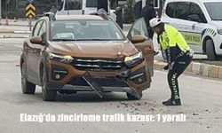 Elazığ'da zincirleme trafik kazası: 1 yaralı