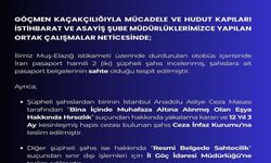 Bingöl’de sahte pasaportlu 2 şüpheli yakalandı