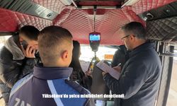 Yüksekova'da yolcu minibüsleri denetlendi