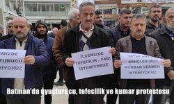 Batman’da uyuşturucu, tefecilik ve kumar protestosu