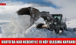 Varto’da 18 köy yolu ulaşıma kapandı