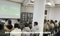 Kars’ta jandarmaya bağımlılıkla mücadele eğitimi