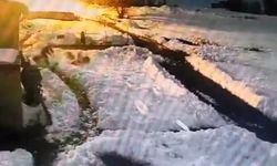 Kars’ta Vatandaş Kürekle Kurt Sürüsünü Bahçeden Kovaladı