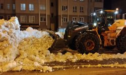 Bitlis’te Kaldırımlar ve Yollar Karla Temizleniyor