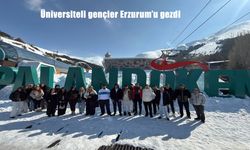 Üniversiteli gençler Erzurum’u gezdi