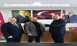 Yıldız, İlçe Başkanlığından istifa ederek AK Partiye katıldı