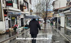 Tunceli’de sağanak yağış etkili oldu