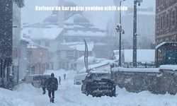 Karlıova’da kar yağışı yeniden etkili oldu