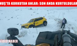 Muş’ta diyaliz hastasını taşıyan taksi uçurumun kenarında durabildi