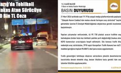 Elazığ’da Tehlikeli Makas Atan Sürücüye 90 Bin TL Ceza