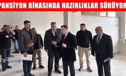 Hasköy Kaymakamı Güney’den Anadolu Lisesi Erkek Pansiyonu binasında inceleme