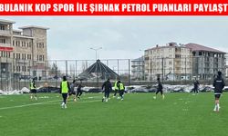 Bulanık Kop Spor ile Şırnak Petrol yenişemedi