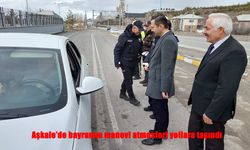 Aşkale’de bayram coşkusu yollara taştı