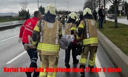 Kartal Sahili'nde zincirleme kaza: 1’i ağır 3 yaralı