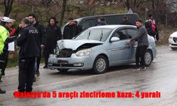 Malatya’da Zincirleme Kaza: 5 Araç Birbirine Girdi, 4 Yaralı