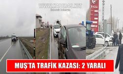 Muş’ta iki otomobil çarpıştı: 2 yaralı