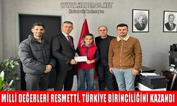 Muşlu öğrenci resim yarışmasında Türkiye birincisi oldu