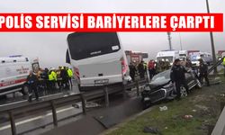 Polis servisi kaza yaptı: 1 şehit, 16 yaralı