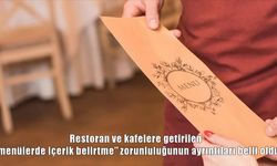 Menüde içerik ve kalori bilgisi zorunluluğunun ayrıntıları açıklandı