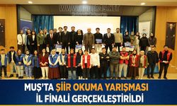 Muş’ta “Gençler Arası Şiir Okuma Yarışması” il finali yapıldı