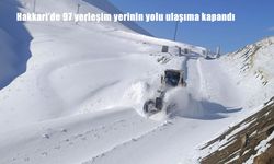 Hakkari'de 97 yerleşim yerinin yolu ulaşıma kapandı