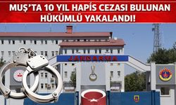 Muş’ta 10 yıl hapis cezası bulunan hükümlü yakalandı