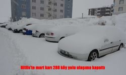 Bitlis’te Kar Ulaşımı Durma Noktasına Getirdi