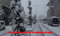 Patnos Baharı Beklerken 40 cm Karla Karşılaştı!